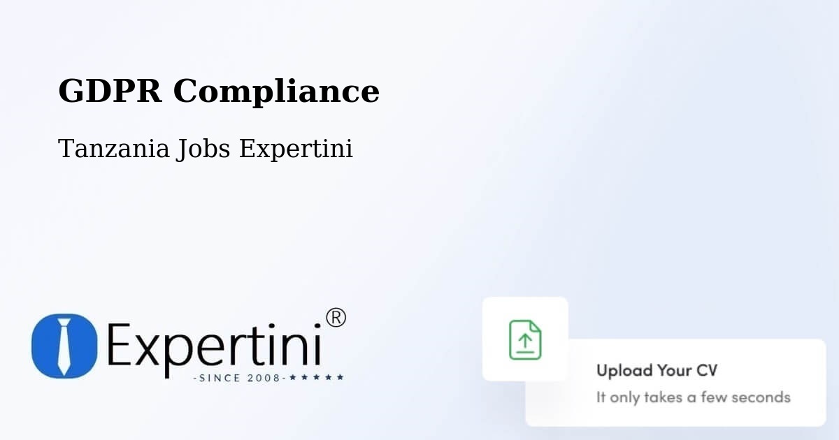 EU GDPR Compliance Statement – Inyonga - Tanzania Jobs Expertini